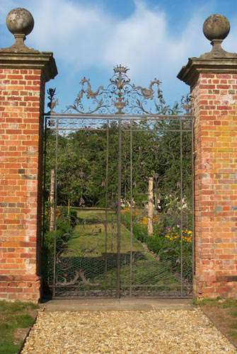 The fully restored Walled Garden gates