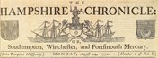 The Hampshire Chronicle masthead
