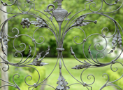 A detail from Montague Knight's conserved ornamental gates
